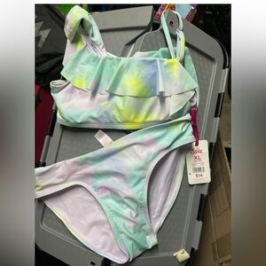 Justice Pastel Tie-Dye Bikini Set